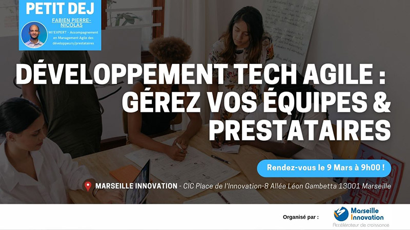 Petit-déjeuner - Développement tech agile : Gérez vos équipes et prestataires