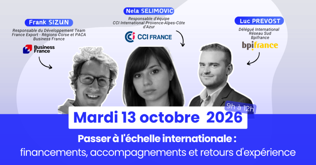 Passer à l'échelle internationale : financements, accompagnements et retours d'expérience