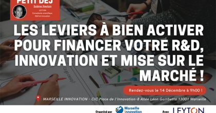 Les leviers à bien activer pour financer votre R&D, innovation et mise sur le marché