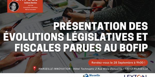 Présentation des évolutions législatives et fiscales parues au BOFIP